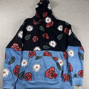 Bass By Ron Bass Roses And Flowers Hoodie Multicolor Men’s Size XXL